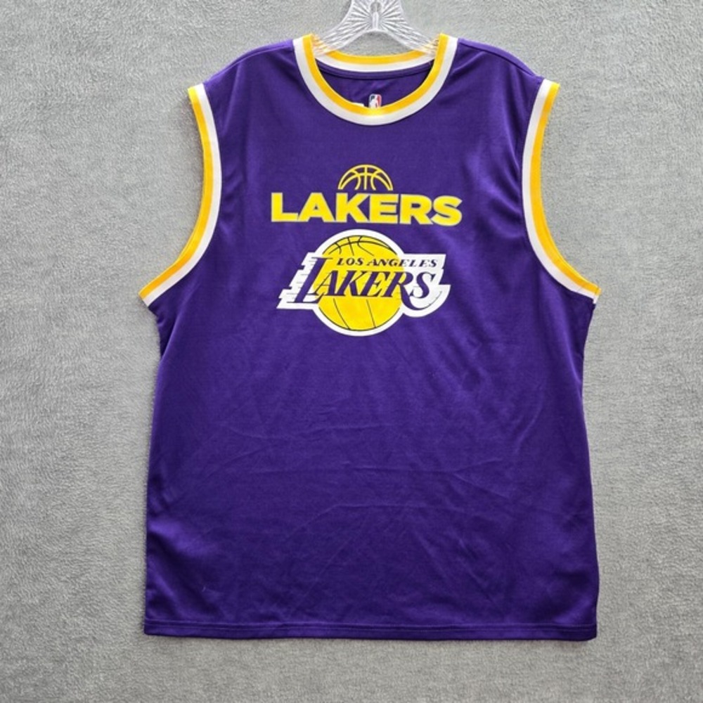 Los Angeles Lakers Men Jersey XL Purple Logo UNK Anthony Davis 3 Pullover
